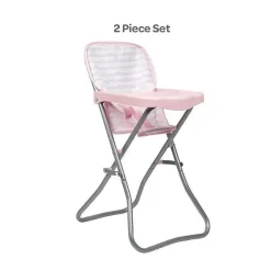 Acessórios para cadeira alta Adora rosa bebê para bonecas