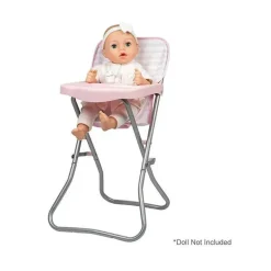 Acessórios para cadeira alta Adora rosa bebê para bonecas
