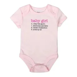 AD Sutton - Body para Bebê Menina, Rosa