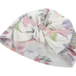 AD Sutton – Cobertor de algodão para bebê com faixa de cabeça ou conjunto de chapéu, flor lilás