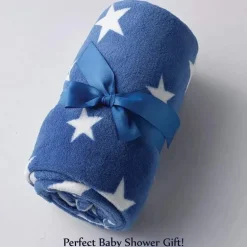 AD Sutton - Cobertor de pelúcia Baby Essentials, azul Dino