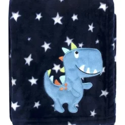 AD Sutton - Cobertor de pelúcia Baby Essentials, azul Dino