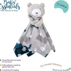 AD Sutton - Cobertor de segurança Baby Essentials, Bear Mountain Blue