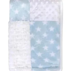 AD Sutton - Cobertores essenciais para bebês com cobertor de segurança, azul urso