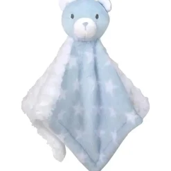 AD Sutton - Cobertores essenciais para bebês com cobertor de segurança, azul urso