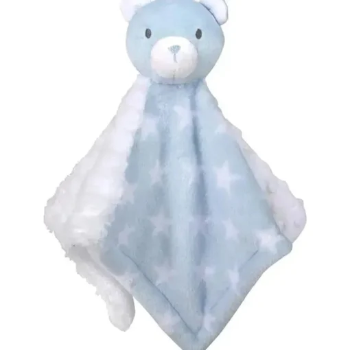 AD Sutton - Cobertores essenciais para bebês com cobertor de segurança, azul urso