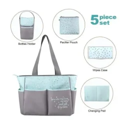 AD Sutton - Conjunto de bolsas de fraldas essenciais para bebês 5Pk, azul