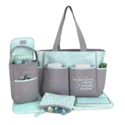 AD Sutton - Conjunto de bolsas de fraldas essenciais para bebês 5Pk, azul