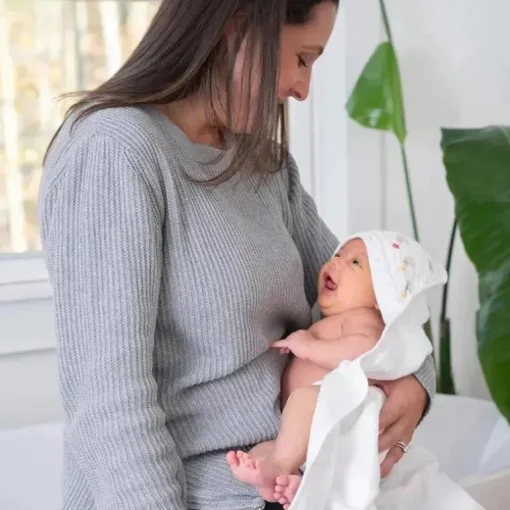 Aden + Anais - 2 Pk Essential Elefante Circo Toalha de banho com capuz para bebê