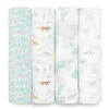 Aden + Anais - 4 Pk Swaddles Muslin, Voyager