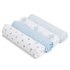 Aden + Anais - 4 Pk Swaddles Muslin, Dapper