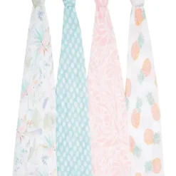 Aden + Anais - 4 Pk Swaddles Muslin, Tropicália