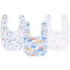 Aden + Anais - Babador de encaixe de musselina 3Pk, Little Big World