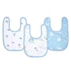 Aden + Anais - Babador de musselina de algodão 3Pk, Space Explorers