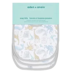 Aden + Anais - Babador de musselina de algodão 3Pk, história natural