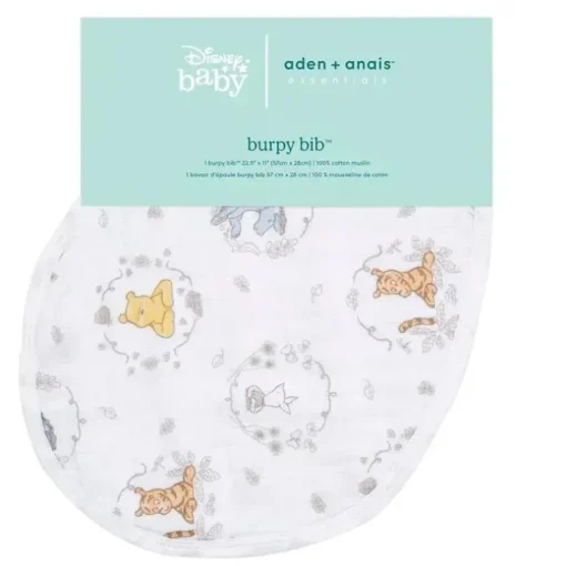 Aden + Anais - Babador essencial de musselina Burpy, Winnie The Pooh