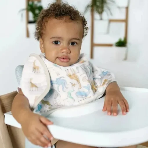 Aden + Anais - Babete Burpy de musselina de algodão, história natural