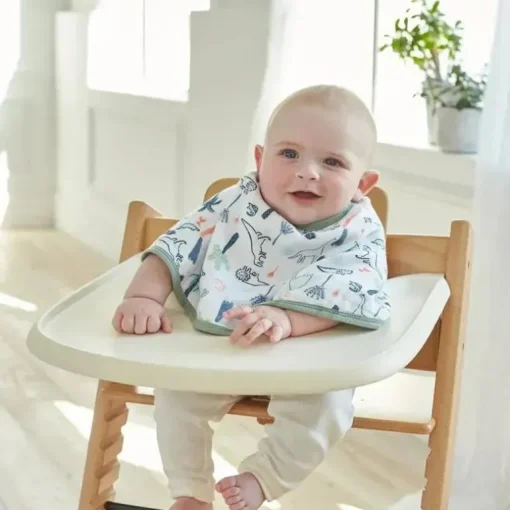 Aden + Anais - Babete Burpy de musselina de algodão, Dinotime