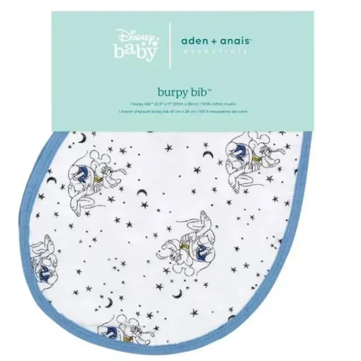 Aden + Anais - Babete Disney Essentials algodão musselina Burpy, Mickey