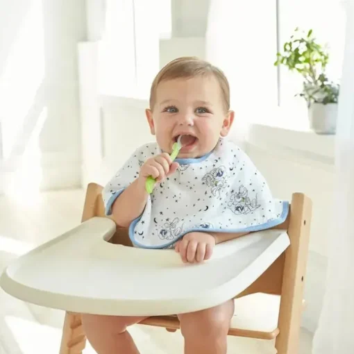 Aden + Anais - Babete Disney Essentials algodão musselina Burpy, Mickey