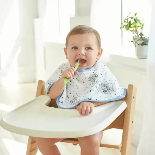 Aden + Anais - Babete Disney Essentials algodão musselina Burpy, Mickey