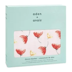 Aden + Anais - Cobertor de bebê escolhido para você, papoulas
