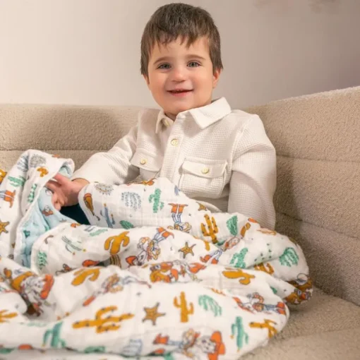Aden + Anais - Essentials Cotton Muslin Blanket Toy Story, Woody & Friends