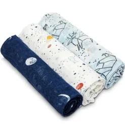 Aden + Anais - 3-Pack Swaddles - Silky Soft, Stargaze