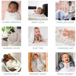 Aden + Anais - 3-Pack Swaddles - Silky Soft French, Floral