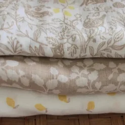 Aden + Anais - 3-Pack Swaddles - Silky Soft Natural, Woodland