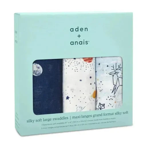 Aden + Anais - 3-Pack Swaddles - Silky Soft, Stargaze