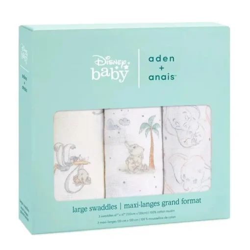 Aden + Anais - 3Pk embala meu querido Dumbo