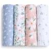 Aden + Anais - 4Pk Essentials Cotton Muslin Swaddle, Butterfly Garden