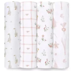 Aden + Anais - 4pk Essentials Muslin Swaddle Blankets