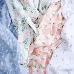 Aden + Anais - 4Pk Essentials Cotton Muslin Swaddle, Butterfly Garden