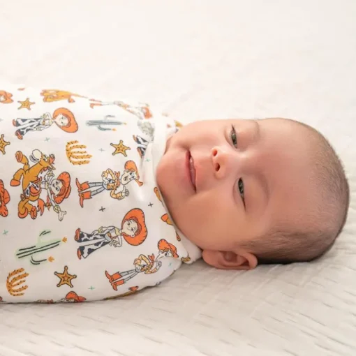 Aden + Anais - 3Pk Essentials Easy Swaddle Wrap Quick Change with Bottom Zipper, Toy Story