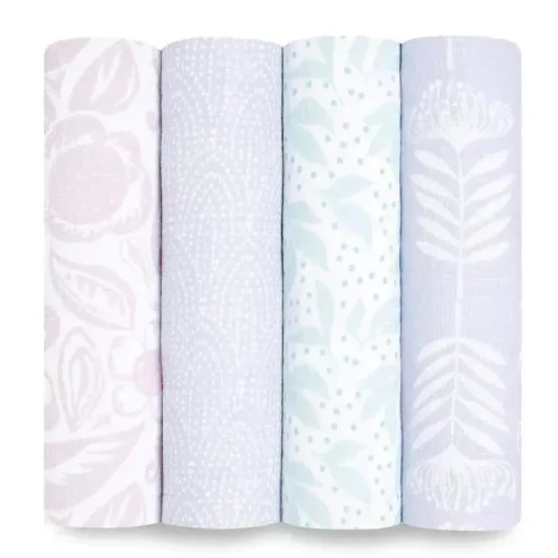 Aden + Anais - 4Pk Swaddles de musselina Donzela
