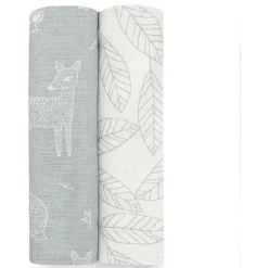 Aden + Anais - 2Pk Swaddles Sedoso Macio Woodsy