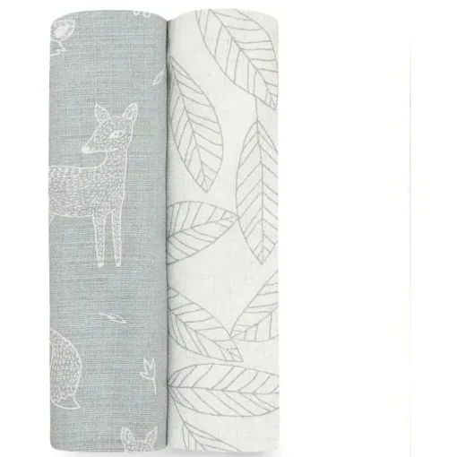 Aden + Anais - 2Pk Swaddles Sedoso Macio Woodsy