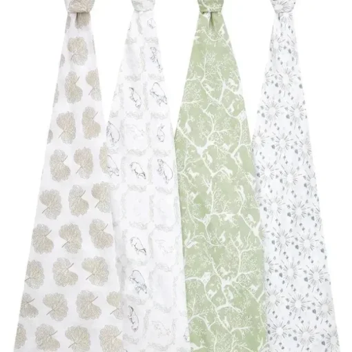 Aden + Anais - 4Pk Swaddles de musselina Harmonia