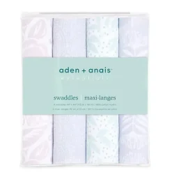 Aden + Anais - 4Pk Swaddles de musselina Donzela