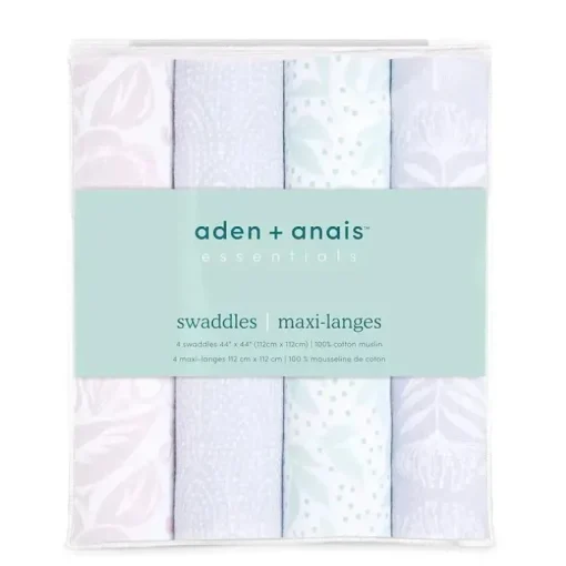 Aden + Anais - 4Pk Swaddles de musselina Donzela