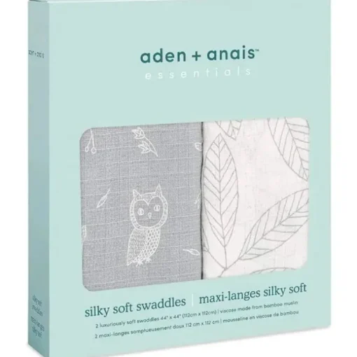 Aden + Anais - 2Pk Swaddles Sedoso Macio Woodsy