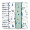 Aden + Anais - Swaddle de musselina de algodão 4Pk, Dinotime