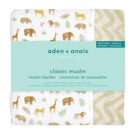 Aden + Anais - Tanzania-Great Migration Blanket