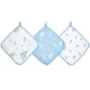 Aden + Anais - Toalha de musselina de algodão 3Pk, Space Explorers