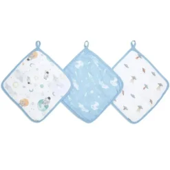 Aden + Anais - Toalha de musselina de algodão 3Pk, Space Explorers
