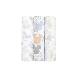 Aden + Anais Disney algodão musselina Swaddles Mickey + Minnie 3-Pacote