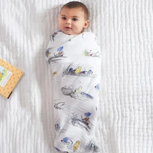 Aden + Anais Disney Baby Classic Swaddles Pacote de 4, Ursinho Pooh