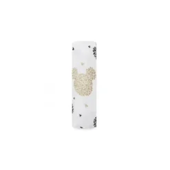 Aden + Anais Disney Mickey's 90th Muselin Swaddling Pano, Branco, Preto e Dourado